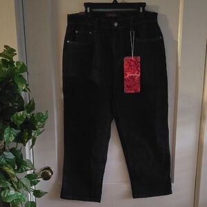 Jeanbay Womens Dark Blue Capris Denim Jeans 6p